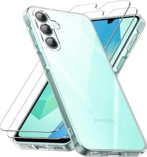 SmartUP Smartphone-Hülle + 2X Schutzglas für Samsung Galaxy A16 4G/5G Panzerfolie Display Case 6,7 Zoll, kompletter Rundumschutz