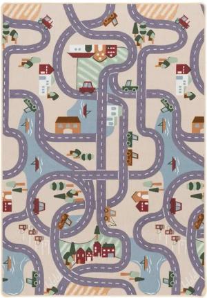 Snapstyle Kinderteppich Kinder Spiel Straßenteppich, Rechteckig, Höhe: 4 mm