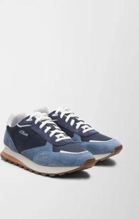 Sneaker aus Ledermix