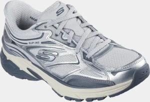 Sneaker aus Mesh mit Memory Foam - anthrazit / silberfarben - Gr. 40 von Goldner Fashion