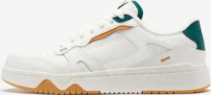 Sneaker Herren Leder - CJ80 wollweiß/dunkelgrün