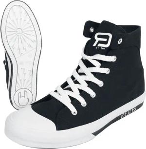 Sneaker high   schwarz/weiß "Walk The Line" von RED by EMP