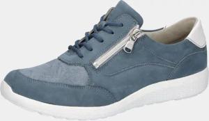 Sneaker mit federnder Luftpolstersohle - blau / weiß - Gr. 7 von Goldner Fashion