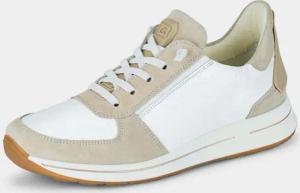 Sneaker mit herausnehmbarem Fußbett - beige / weiß - Gr. 37,5 von Goldner Fashion