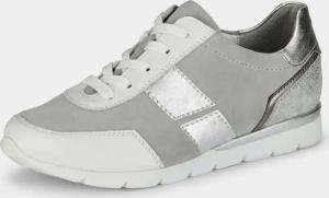 Sneaker mit herausnehmbarem Fußbett - silberfarben / weiß - Gr. 37 von Goldner Fashion