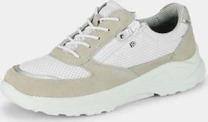 Sneaker mit herausnehmbarem Fußbett - stein / weiß - Gr. 42 von Goldner Fashion