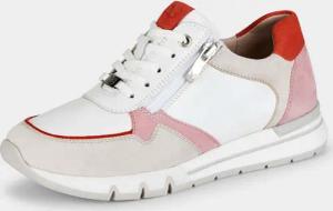 Sneaker mit komfortablem Reißverschluss - beige / weiß / orange - Gr. 36 von Goldner Fashion