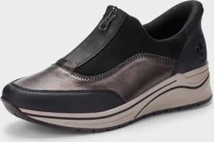 Sneaker mit Reißverschluss - schwarz - Gr. 38 von Goldner Fashion