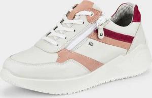 Sneaker mit Reißverschluss - weiß / pink - Gr. 37 von Goldner Fashion