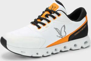 Sneaker zum Schnüren - weiß / orange - Gr. 36 von Goldner Fashion