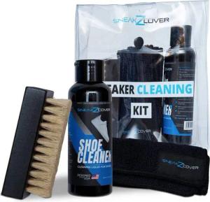 SneakZcover Sneaker Cleaner Set Basic Schuhputzset Schuhreiniger (Schuhpflegeset inkl. Schuh Reiniger, Mikrofasertuch, Schuhbürste)