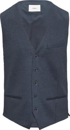 s.O Jogg: Anzugweste mit Hahnentritt-Muster