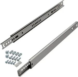 SO-TECH® Auszug Teilauszüge KT-15-H27-NF-MS Standardausführung, Traglast 15 kg, Länge 438 mm inkl. Schraubenset