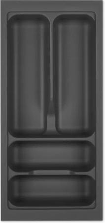 SO-TECH® Besteckeinsatz ORGA-BOX I oriongrau mit Anti-Rutsch-Beschichtung, 219 x 473 mm im 30er Schrank