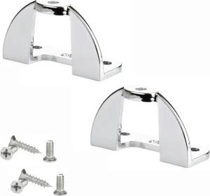 SO-TECH® Möbelbeschlag Möbelgriffadapter 45 x 19,5 x 26 mm, max. Türdicke 20 mm, Chrom poliert, inkl. Montagematerial für Faltschiebetüren