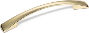SO-TECH® Möbelgriff Bogengriff JAN Bohrlochabstände 96 - 128 mm, BA 96 mm Messingoptik - inkl. Schrauben