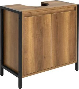 SoBuy Waschbeckenunterschrank BZR63 Badschrank Waschtisch Unterschrank Badmöbel Vintage