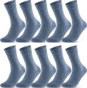 sockenkauf24 Socken 10 Paar Damen & Herren Socken Business Socken Baumwolle (Jeans, 47-50) mit Komfortbund (Basicline)