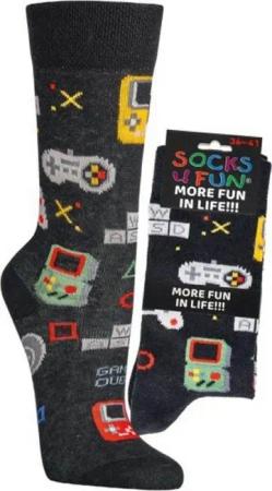 Socks 4 Fun Freizeitsocken Socks 4 Fun Motiv Gaming 2-er Bündel (2-er Bündel, 1-Paar, 2-er Bündel)