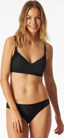 Soft-BH mit Schale Spitze schwarz - Unique Cotton 95A