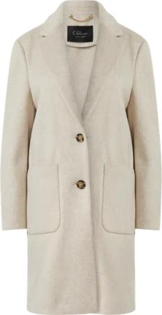 Softer Mantel mit Reverskragen und aufgesetzten Taschen