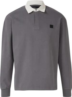Softes Langarm-Poloshirt im Relaxed Fit