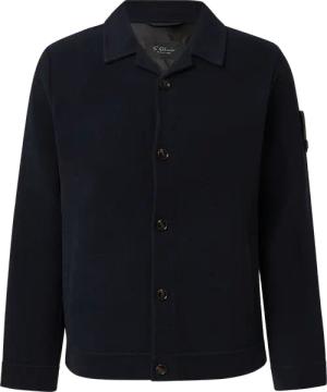 Softes Overshirt mit Wolle und Label-Patch