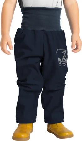 Softshell-Hose mit Fleece für Kleinkinder Basic, Dunkel Blau Schwarz
