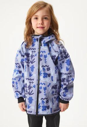 Softshell-Jacke mit Fleece für Kinder Basic, Blumen