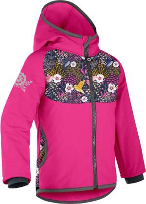 Softshell-Jacke mit Fleece für Kinder Basic, Fuchsia, Kolibri