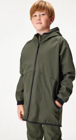 Softshell-Jacke mit Fleece für Kinder Street, Khaki