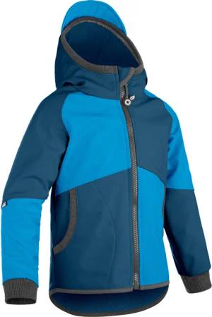 Softshell-Jacke mit Fleece für Kinder Street, Kobalt, Türkis