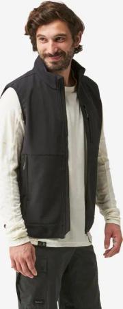 Softshellweste Herren winddicht Trekking - MT100 schwarz