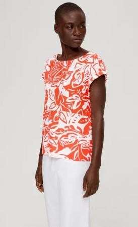 s.Oliver Blusentop Bluse Viskosebluse mit Rückenausschnitt