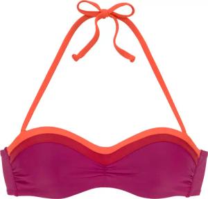 S.OLIVER Bügel-Bandeau-Bikini-Top Damen berry-orange Gr.42 Cup C
