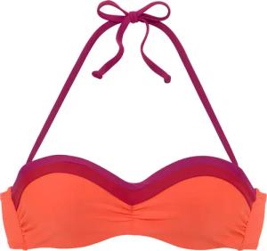 S.OLIVER Bügel-Bandeau-Bikini-Top Damen orange-berry Gr.36 Cup E