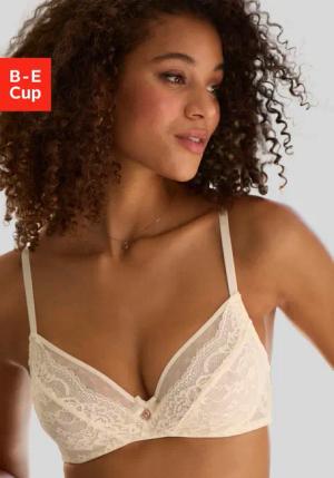 s.Oliver Bügel-BH "Livie" aus zarter Jacquardspitze und feinem Mesh, sexy Dessous