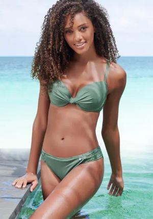 S.OLIVER Bügel-Bikini-Top Damen oliv Gr.40 Cup C