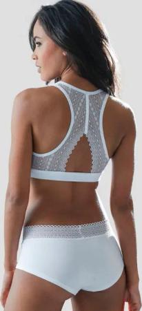 s.Oliver Bustier aus elastischer Baumwolle mit grafischer Spitze