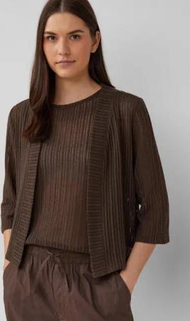 s.Oliver Cardigan Indoor-Jacke Sommerlicher Cardigan im Relaxed Fit mit 3/4-Ärmeln