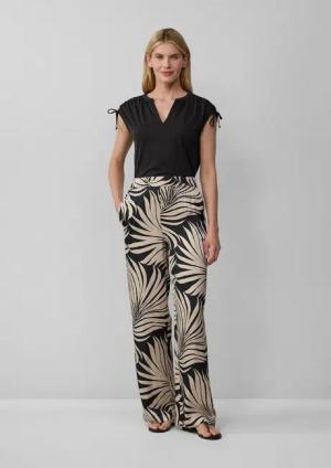 s.Oliver Chinos Hose Fließende Wide-Leg-Hose aus Satin
