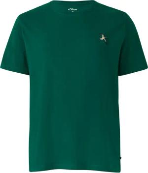 s.Oliver Heavy T-Shirt mit kleiner Enten-Stickerei, Relaxed Fit