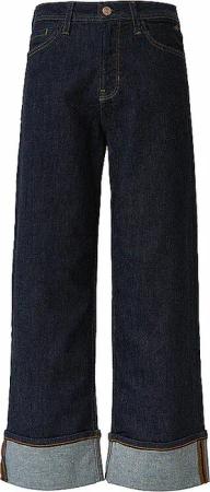 S.OLIVER Jeans 7/8 Wide Leg  dunkelblau | 44