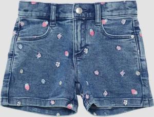 s.Oliver Jeansshorts Jeans-Hose Jeans-Shorts / Super High Rise / Wide Leg / All-over-Stickerei