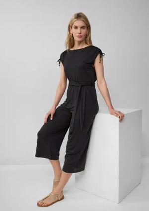 s.Oliver Jumpsuit Overall Jumpsuit aus Modalmix mit U-Boot-Ausschnitt