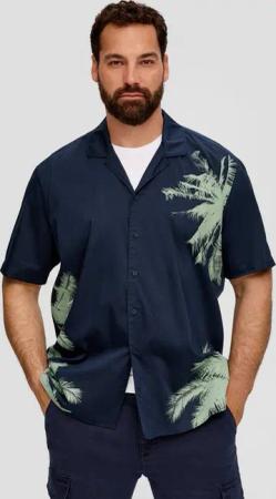 s.Oliver Kurzarmhemd Hemd Hemd aus Viskosemix