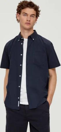 s.Oliver Kurzarmhemd Hemd Regular: Kurzarmhemd aus Baumwolle