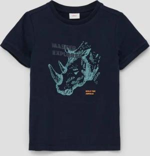 s.Oliver Kurzarmshirt T-Shirt T-Shirt mit Frontprint