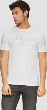 s.Oliver Kurzarmshirt T-Shirt T-Shirt mit Logo-Print