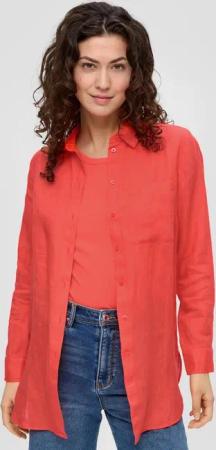 s.Oliver Langarmbluse Bluse Lange Bluse aus Leinen